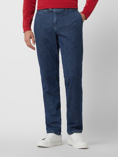 Eurex By Brax Regular fit jeans met stretch, model 'John' Blauw - 4