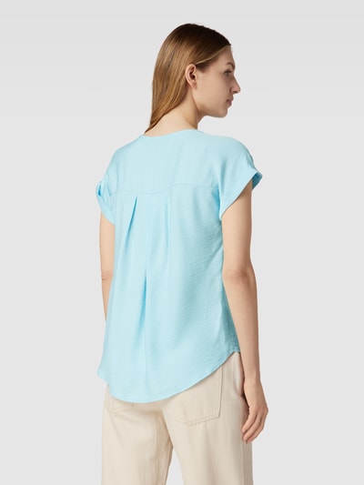 Fransa Blusenshirt mit V-Ausschnitt Modell 'HOT' Bleu 5