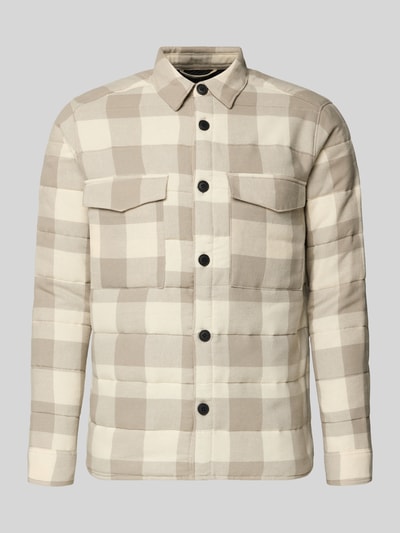 Only & Sons Regular Fit Hemdjacke aus reiner Baumwolle Modell 'GUDMUND' Ecru 2