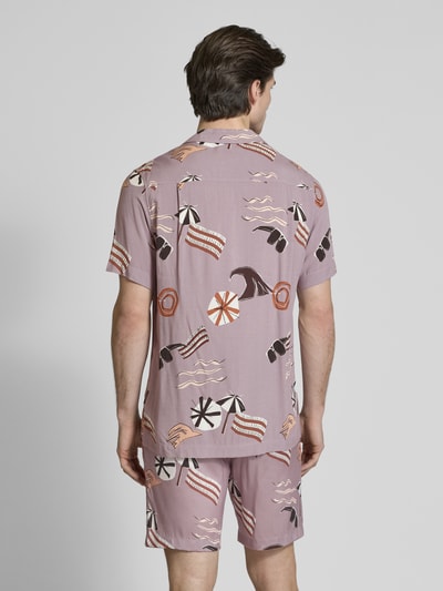 Scotch & Soda Koszula casualowa o kroju regular fit z rękawem o dł. 1/2 Fiołkoworóżowy 5