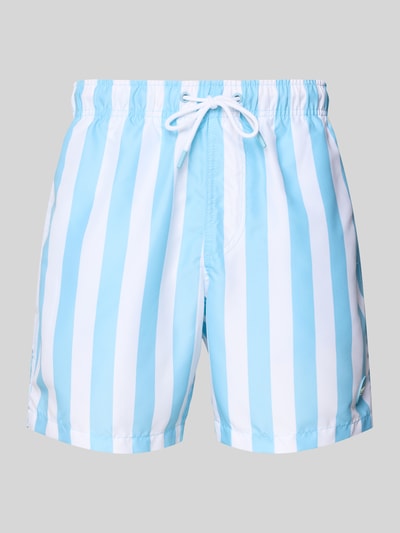 Shiwi Regular Fit Badehose mit Label-Patch Hellblau 1