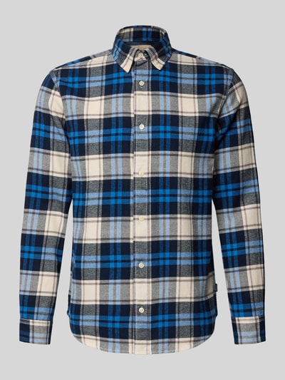 Jack & Jones Premium Vrijetijdsoverhemd met knoopsluiting, model 'LUBARKLEY' Marineblauw - 2