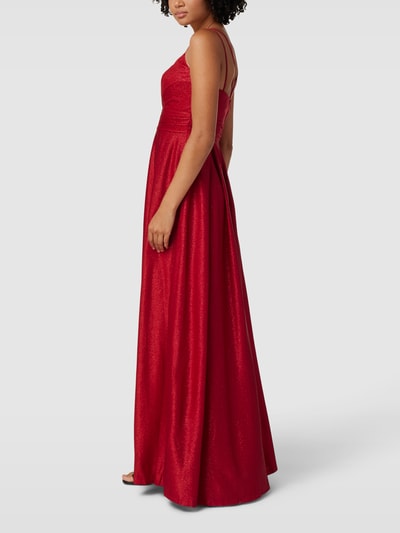 Jake*s Cocktail Abendkleid mit Herz-Ausschnitt Rot Melange 4