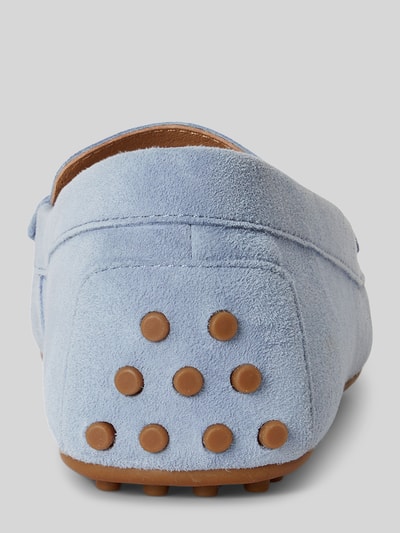 Lauren Ralph Lauren Slipper aus echtem Veloursleder Hellblau 4
