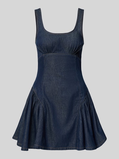 Produktfoto, Minikleid in Denim-Optik Modell 'Eva' von Topshop aus Reiner Baumwolle, taillierte Passform, Ärmelloses-Design, blaues Material