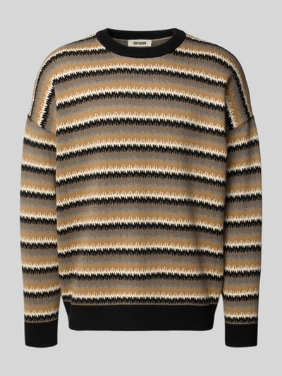 DRYKORN Relaxed Fit Strickpullover aus Baumwoll-Woll-Mix Modell 'Neelio' Black 2