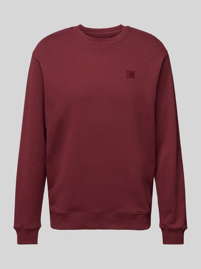 Scotch & Soda Sweatshirt mit Label-Badge Bordeaux 2