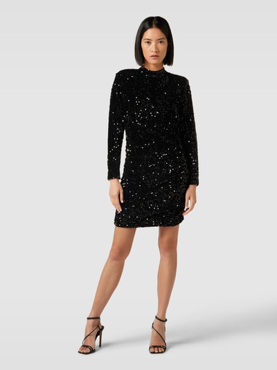 Vero Moda Knielanges Kleid mit Paillettenbesatz Modell 'BELLA' Black 1