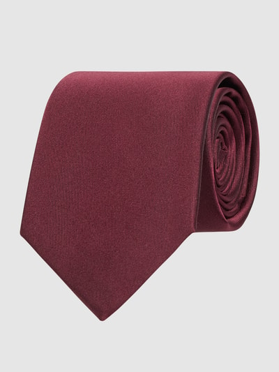 Willen Krawat z jedwabiu (7 cm) Bordowy 1