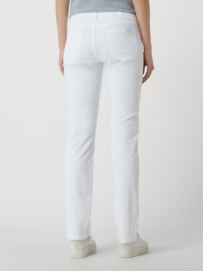 Zerres Straight fit jeans met stretch, model 'Carla' Wit - 5