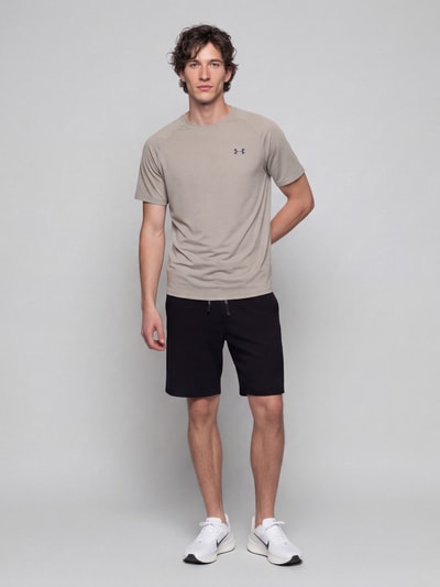 Under Armour Regular Fit Sport-T-Shirt mit Logo-Print Beige 1