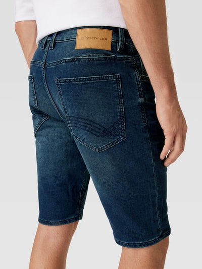 Tom Tailor Jeansshorts met labelpatch Blauw - 3