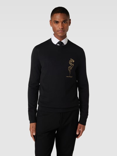 ARMANI EXCHANGE Longsleeve mit Label-Stitching Black 4