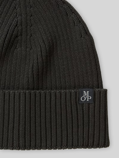 Marc O'Polo Mütze mit Label-Patch Dunkelbraun 2
