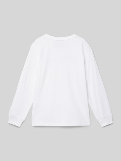 CHAMPION Longsleeve mit Label-Print Weiss 3