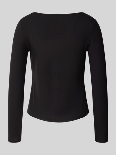 Guess Pyjamabovendeel met structuurmotief, model 'Lia' Zwart - 3