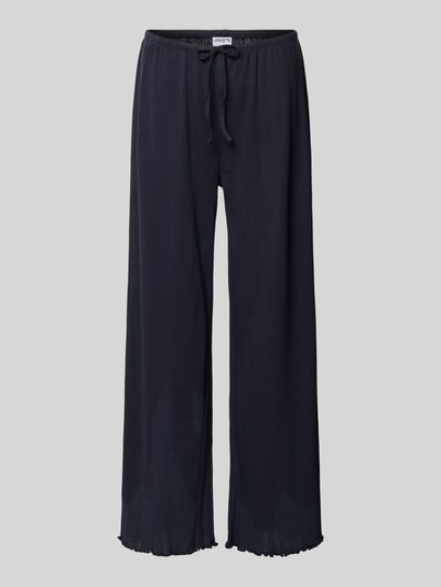 Jake*s Casual Pyjama-Hose mit elastischem Bund Dunkelblau 1