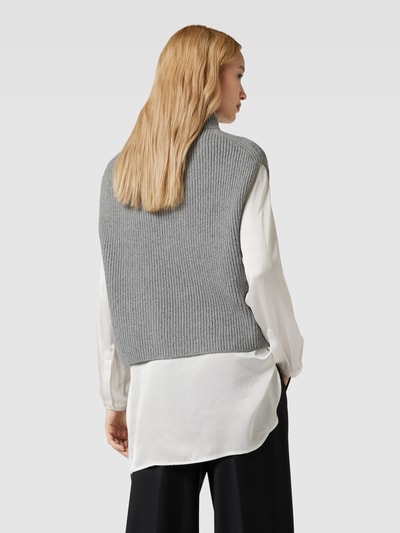 OPUS Gebreide pullover met turtleneck, model 'Palisa' Lichtgrijs gemêleerd - 5