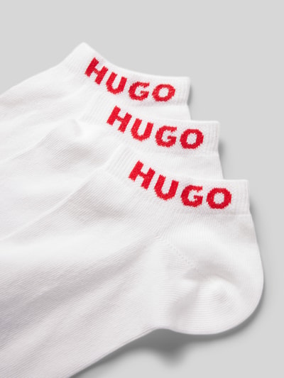 HUGO Socken mit Label-Print im 3er-Pack Weiss 2