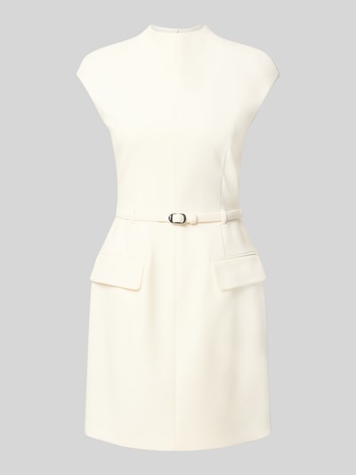 HUGO Sukienka etui z paskiem model ‘Kalunia’ Złamany biały 2