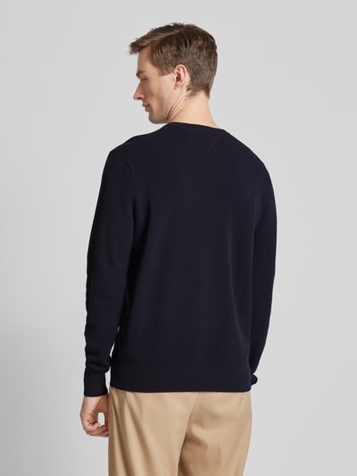 Tommy Hilfiger Gebreide pullover met ronde hals Marineblauw - 5