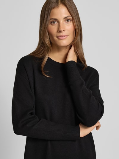 Christian Berg Woman Strickkleid mit Rundhalsausschnitt Black 3