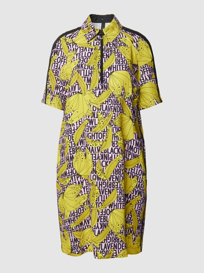 Marc Cain Midi-jurk met all-over motiefprint Lila - 2