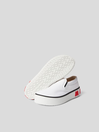 Marni Slip-On-Sneaker mit Label-Prägung Weiß 6