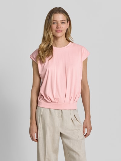 Christian Berg Woman T-Shirt mit Rundhalsausschnitt und Kappärmeln Altrosa 4
