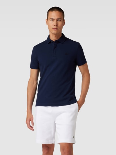 Lacoste Poloshirt mit Logo-Stitching Marine 4