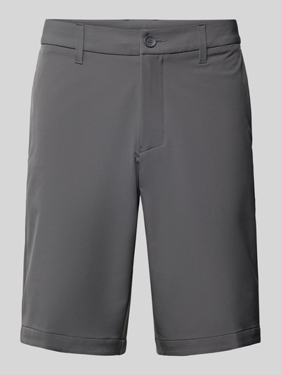 BOSS Green Regular Fit Shorts mit Gürtelschlaufen Modell 'Commuter' Anthrazit 2