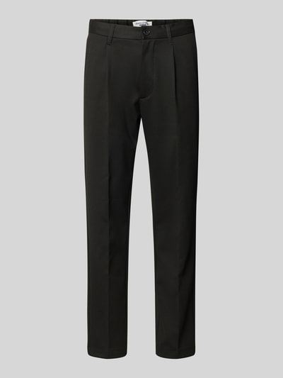 Marc O'Polo DENIM Regular Fit Bundfaltenhose mit Viskose-Anteil Black 2
