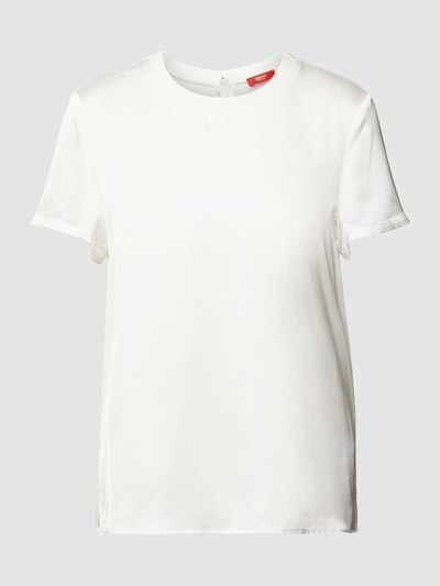 Esprit Collection Blusenshirt aus Viskose mit Rundhalsausschnitt Offwhite 2