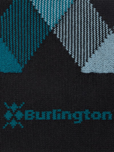 Burlington Socken mit Label-Detail Modell 'NEWCASTLE' Black 2