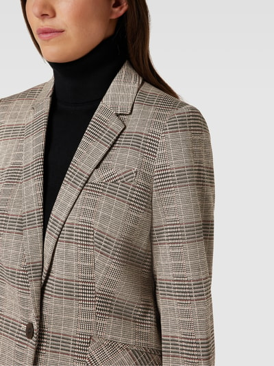 Esprit Collection Blazer met pied-de-poule-motief Lichtgrijs - 3