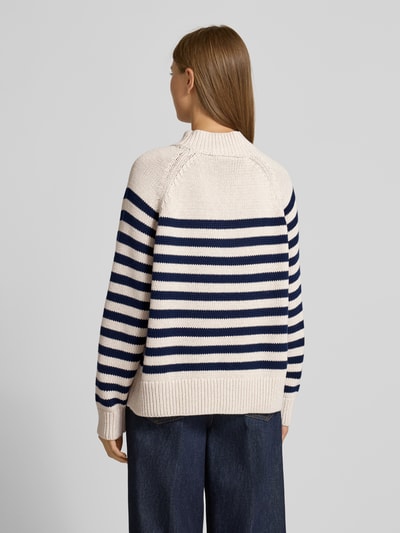 Tommy Hilfiger Loose Fit Strickpullover aus reiner Baumwolle Taupe 5