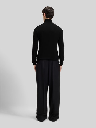 HUGO Regular fit coltrui van merinowol, model 'SAN THOMAS' Zwart - 5