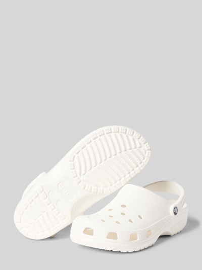 Produktfoto, Clogs mit Label-Detail van Crocs in crème, afgeronde punt, comfortmodel, verstelbare riempjes, hakhoogte maat 43/44: 5 cm
