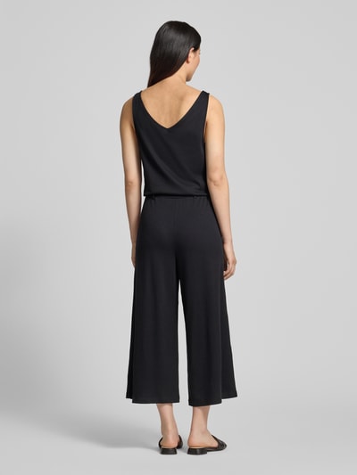 s.Oliver RED LABEL Regular Fit Jumpsuit mit Bindegürtel aus Baumwoll-Mix BLACK 5