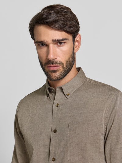 Matinique Vrijetijdsoverhemd met knoopsluiting, model 'trostol’ Steengrijs - 3