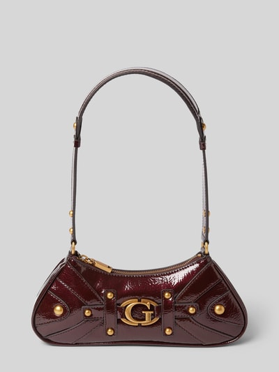 Guess Handtasche mit Label-Applikation Modell 'MINTHA' Bordeaux 2