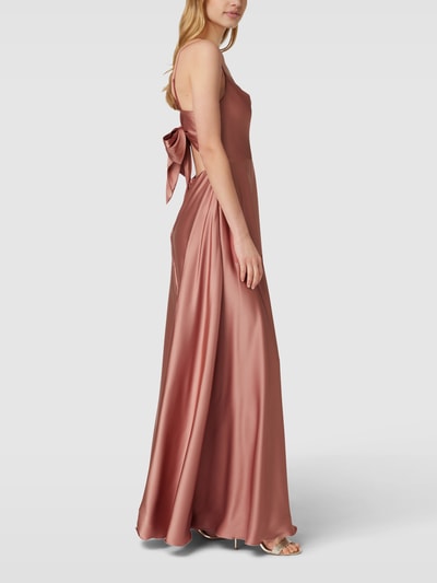 Laona Abendkleid mit Wasserfall-Ausschnitt Rose 4