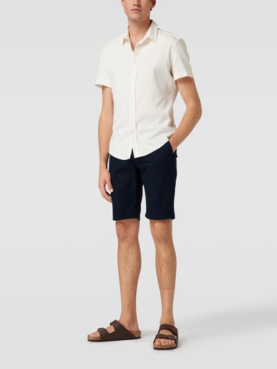 s.Oliver RED LABEL Chino-Shorts mit Knopfriegel Dunkelblau 1