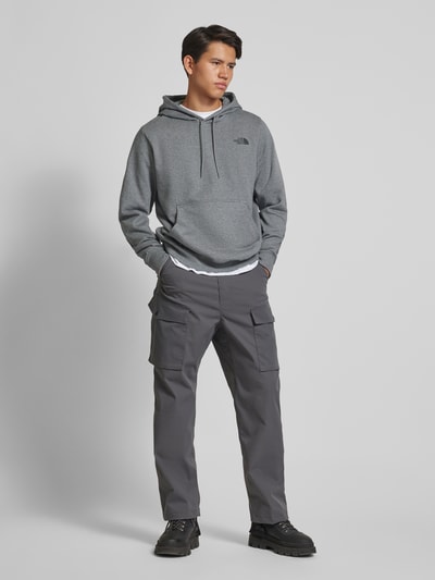 The North Face Hoodie mit Label-Print Mittelgrau Melange 1