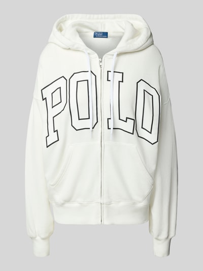 Polo Ralph Lauren Oversized Sweatjacke mit Reißverschluss Offwhite 2