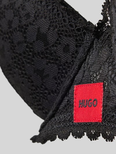 HUGO BH mit Spitzenbesatz Modell 'SAVANA PUSH-UP' Black 2