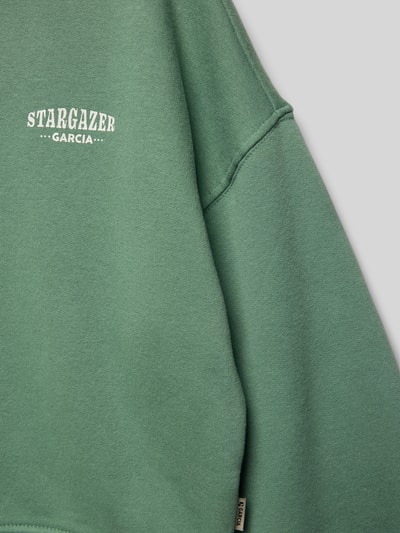 Garcia Sweatshirt met labelprint Rietgroen - 2