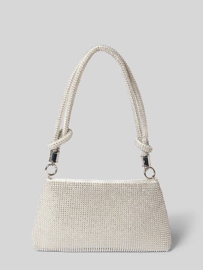 Jake*s Cocktail Handtasche mit Strukturmuster und Schultergurt Silber 4