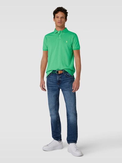 Polo Ralph Lauren Regular Fit Poloshirt mit unifarbenem Design Gruen 1