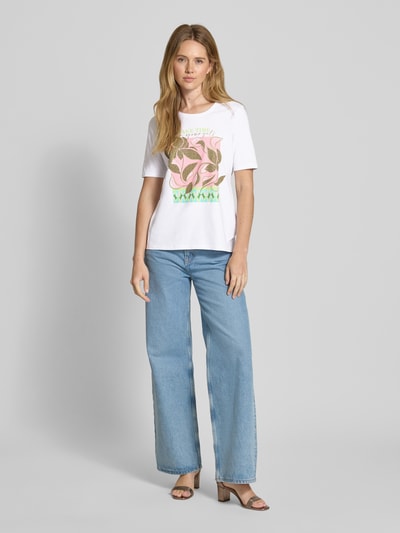 Betty Barclay T-Shirt mit Motiv-Print Weiss 1